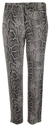Michael Kors Women's Plus Size Snakeskin Print Stretch Twill Pants 16W